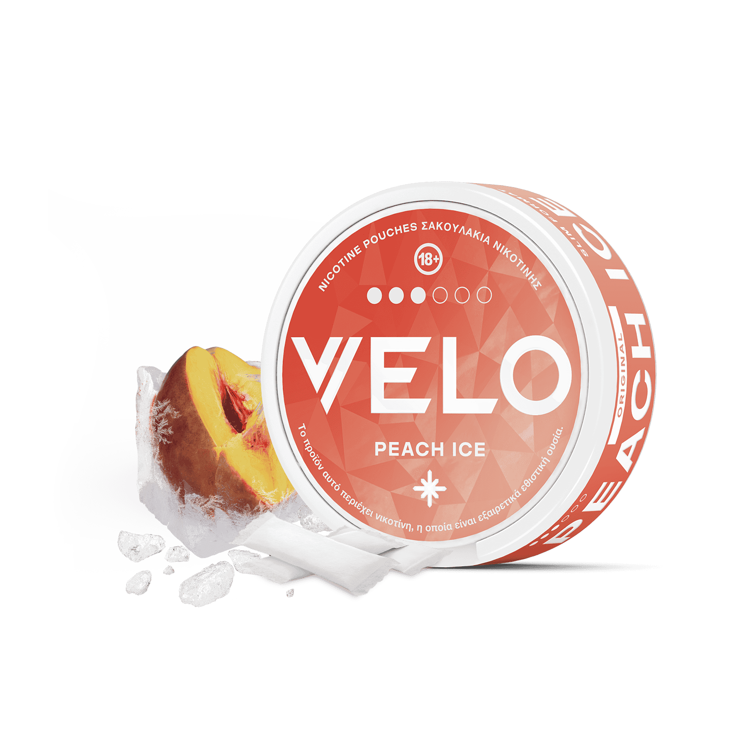 Peach Ice Nicotine Pouches | VELO GR